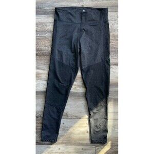 Adidas Leggings Womens Size Large Climalite Two Toned Gray High Rise Workout